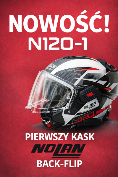 Nowość -modułowy kask typu back-flip Nolan N120-1