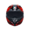 AGV K3 Compound Black/Red – Kask Integralny ECE22.06