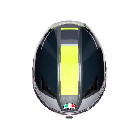 Kask Integralny AGV K3 Shade Grey/Yellow Fluo – Najnowsza Homologacja