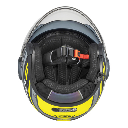 KASK MOTOCYKLOWY NZI RINGWAY 2 DUO CONNECTED ANTRACITE GREY MATT