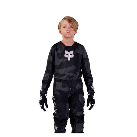 Dziecięca bluza enduro Fox Junior 180 Bnkr Black Camo