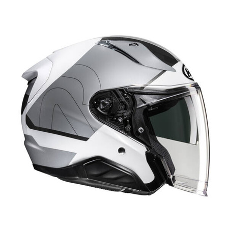 Kask motocyklowy otwarty na skuter/chopper'a HJC Rpha31 Chelet Silver/White