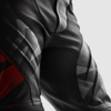 Motocyklowe Spodnie Skórzane Rebelhorn Inferno Black/Fluo Red