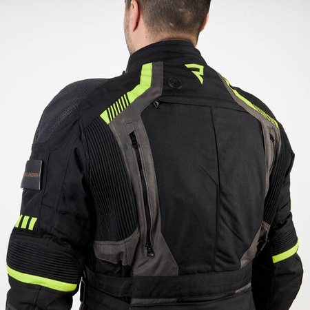 Kurtka tekstylna REBELHORN PATROL Black/Flo Yellow