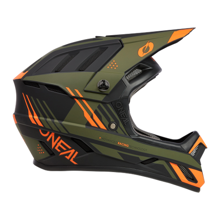 KASK ROWEROWY O'NEAL BACKFLIP STRIKE BLACK/ORANGE/OLIVE