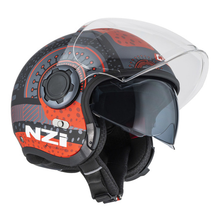 KASK MOTOCYKLOWY NZI RINGWAY 2 DUO ANTERA ANTRACITE RED MATT