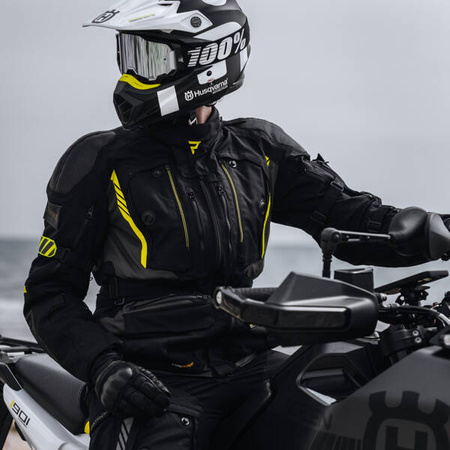 Kurtka tekstylna REBELHORN PATROL Black/Flo Yellow