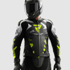 Motocyklowa Kurtka Skórzana Rebelhorn Inferno Black/White/Fluo Yellow