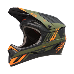 KASK ROWEROWY O'NEAL BACKFLIP STRIKE BLACK/ORANGE/OLIVE