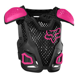 Fox Junior R3 Black/Pink – lekki buzer dziecięcy motocrossowy z certyfikatem CE