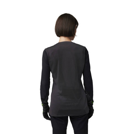 Koszulka Rowerowa Z Długim Rękawem Fox Lady Rawtec Black