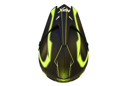 Kask Crossowy MPX WL-905 OFF ROAD Enduro Hulajnoga Czarny Mat/Żółty