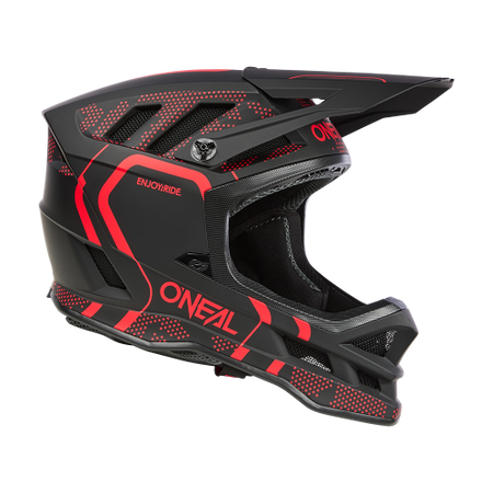 KASK ROWEROWY O'NEAL BLADE POLYACRYLITE STRIKE BLACK/RED + QUIN PRO