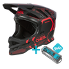 KASK ROWEROWY O'NEAL BLADE POLYACRYLITE STRIKE BLACK/RED + QUIN PRO