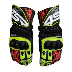 Rękawice motocyklowe skórzane Sport Cup Plus Evo Neon sportowe