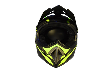 Kask Crossowy MPX WL-905 OFF ROAD Enduro Hulajnoga Czarny Mat/Żółty