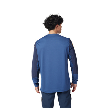 Koszulka Rowerowa Z Długim Rękawem FOX Defend Taunt Indigo