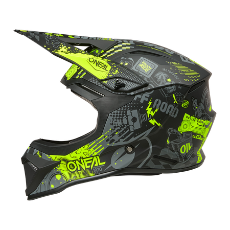 Kask O'Neal 1SRS VIBRANT Black/Neon Yellow – Motocross i Hulajnoga Elektryczna ECE 22.06