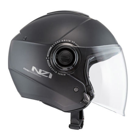 KASK MOTOCYKLOWY NZI CIVIC SOLID NOUVEAU MATT BLACK