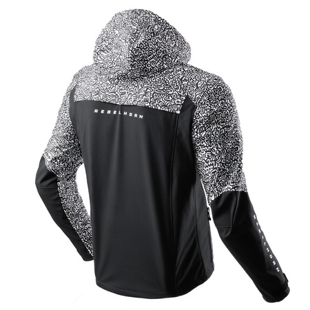 Kurtka Tekstylna REBELHORN Slash Noriaki Black/White Softshell 