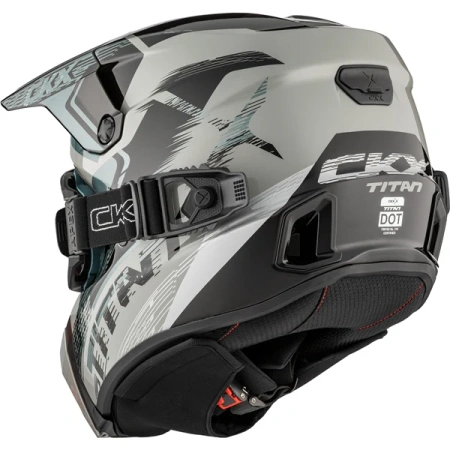 CKX Titan AMS Kask Zimowy + Gogle APEX ATV ECE DOT