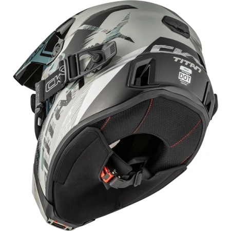 CKX Titan AMS Kask Zimowy + Gogle APEX ATV ECE DOT