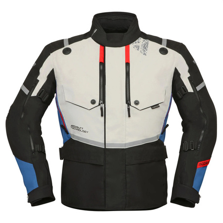 Kurtka motocyklowa turystyczna Trohn Modeka popielaty niebieski