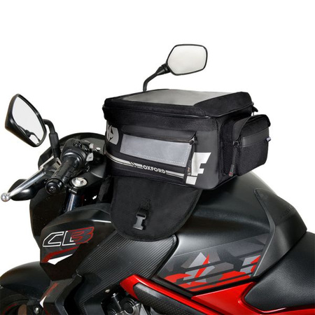 Podróż i bagaż M18 Tank Bag Torba na bak OXFORD (18L) kolor czarny/szary, rozmiar OS (mocowanie na magnes)