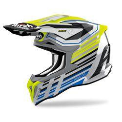 Kask motocyklowy off road AIROH STRYCKER SHADED Yellow Gloss