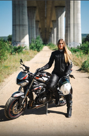 4SR RR Lady Black Series AR – Damski Dwuczęściowy Kombinezon Motocyklowy AAA