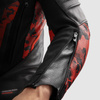 Kurtka Skórzana Rebelhorn Veloce Camo Black/Fluo Red