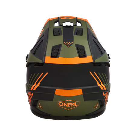 KASK ROWEROWY O'NEAL BACKFLIP STRIKE BLACK/ORANGE/OLIVE