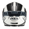KASK MOTOCYKLOWY NZI TRENDY STREAM ELEGANCE WHITE BLACK TINTED S MATT