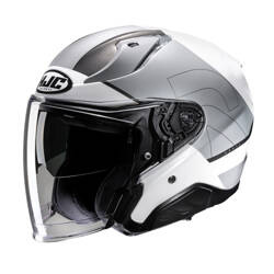 Kask motocyklowy otwarty na skuter/chopper'a HJC Rpha31 Chelet Silver/White