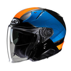 Kask motocyklowy otwarty na skuter/chopper'a HJC Rpha31 Chelet Blue/Orange