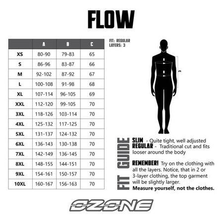 Kurtka Tekstylna OZONE Flow Black/Fluo Yellow