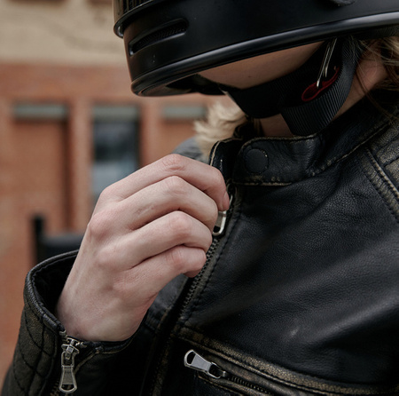 Kurtka skórzana REBELHORN HUNTER PRO LADY Vintage Black