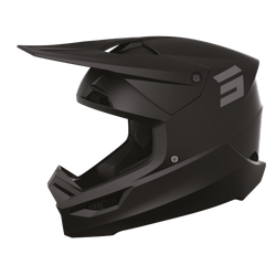 Kask motocyklowy off road cross quad/ATV SHOT Furious Solid Black Matt