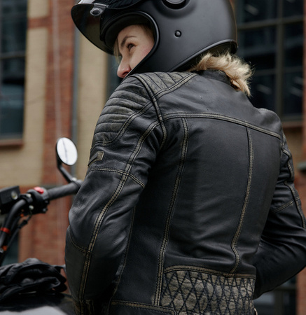 Kurtka skórzana REBELHORN HUNTER PRO LADY Vintage Black