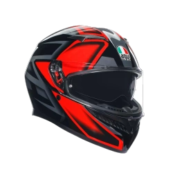 AGV K3 Compound Black/Red – Kask Integralny ECE22.06