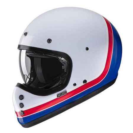 Kask motocyklowy integralny HJC V60 SCOBY white/red/blue