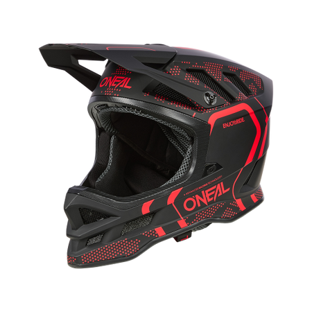 KASK ROWEROWY O'NEAL BLADE POLYACRYLITE STRIKE BLACK/RED + QUIN PRO
