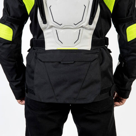 Kurtka Tekstylna OZONE Sahara Black/Grey/Fluo Yellow
