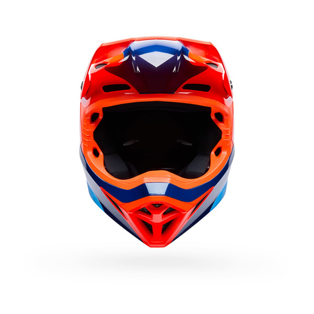 KASK MOTOCYKLOWY BELL MX-10 MIPS WAVE ORANGE BLUE