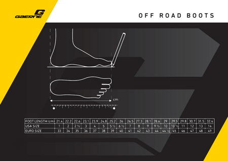 Buty Gaerne Cross/Enduro Gx-1 Goodyear Czarne