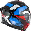 KASK MOTOCYKLOWY NZI GO RIDER STREAM DUO QUADRI BLACK RED BLUE