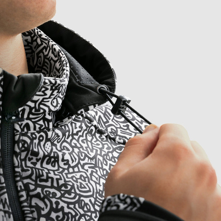 Kurtka Tekstylna REBELHORN Slash Noriaki Black/White Softshell 
