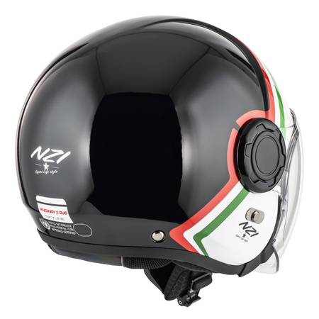 KASK MOTOCYKLOWY NZI RINGWAY 2 DUO SKYLINE BLACK WHITE ITALY