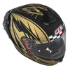 KASK MOTOCYKLOWY NZI TRENDY STREAM FLAG BLACK GOLD MATT