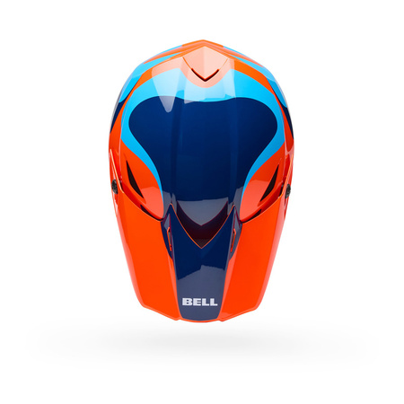 KASK MOTOCYKLOWY BELL MX-10 MIPS WAVE ORANGE BLUE